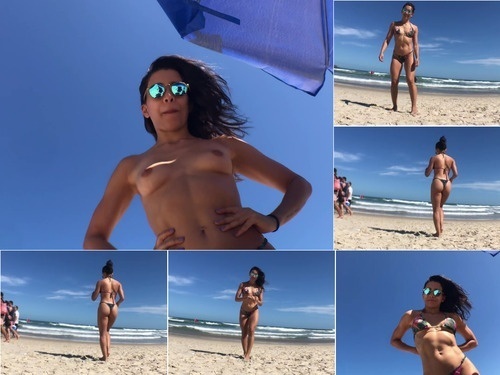 Fitgirl Public Nudity In Nudist Beach – Fablazed In Brazil – 1080p image