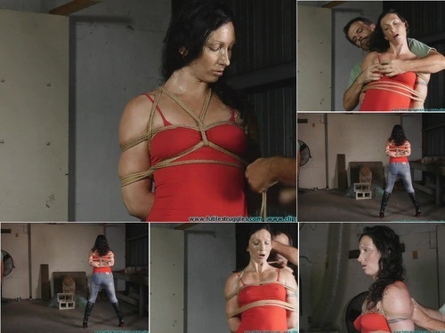 Zipties Wenona Hogtied in Jeans and Boots 1 image