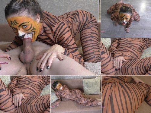 Body Paint Slender Girl Gets Fucked In Her Mouth image