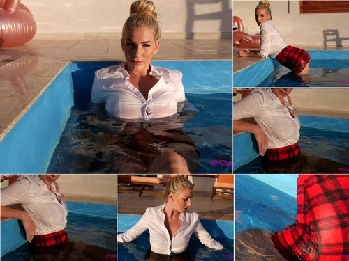 Danielle Maye XXX Wet Schoolgirl In Pool image