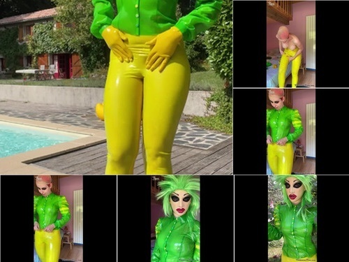 Outfit The Green Punk Girl Dress Up image