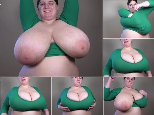 bodystockings Green Top Flexing and Bouncing image