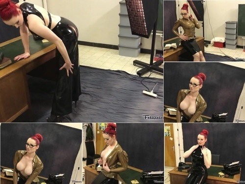 Dressing Up BTS Latex Secretary Shoot image