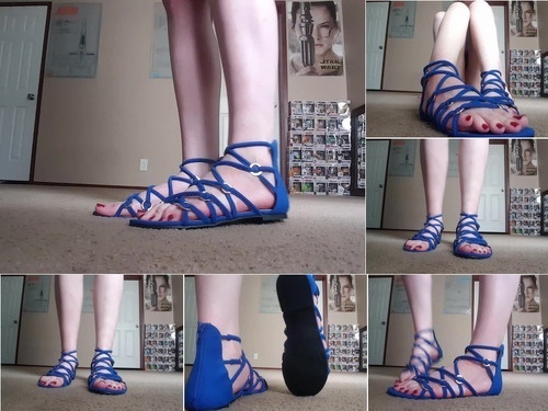 Squirting Blue Sandals image
