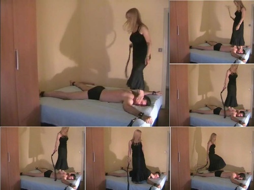 Foot Domination Headstanding and whipping image
