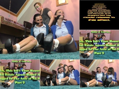 Bit Gag BorderLandBound Abbie   Lisa in- Hey  This Isn t Your House – Hot Estate Agents Bound   Gagged In the Attic of No  39   Part 2 image