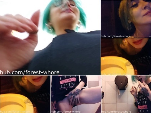 Forest Whore 28   Licking public toilets  2019-11 image