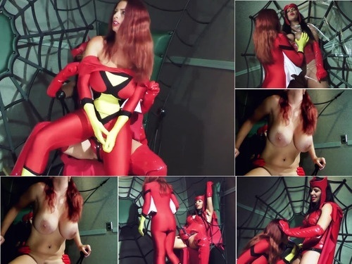 Superheroine Goldie Blair Scarlet Witch VS Spider-Woman image