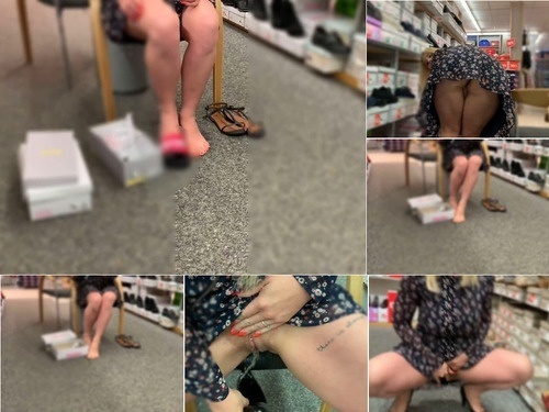 Scat Devil Sophie Public shoes shopping with the extra serving pee – I do the shoe piss test P with devil-sophie image