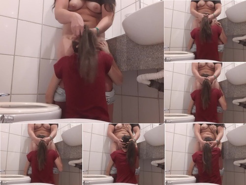 Tribbling A Stranger Made Me Cunnilingus In The Toilet- 1080p image