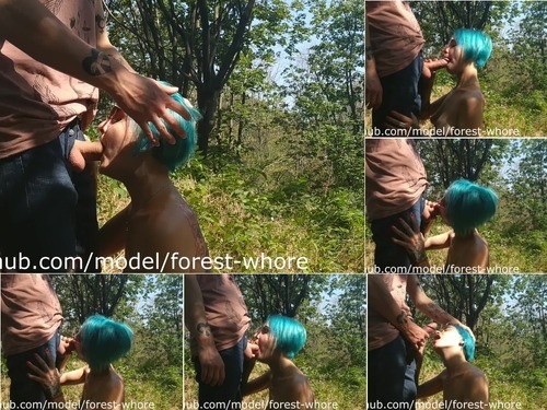 Forest Whore 14   Blowjob in park  2019-08 image