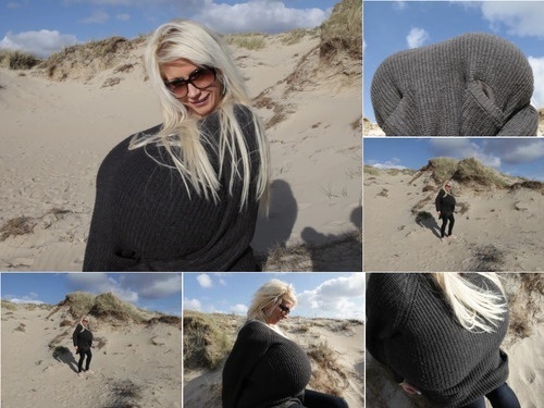 Scenes Beshine 2012-11-20 – Beshine and her giant tits in a grey wool sweater 1080P image