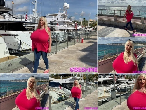 Beshine.com - SITERIP Beshine 2019-12-22 – Mega busty blonde Beshine and her heavily enhanced boobs – 1080p image