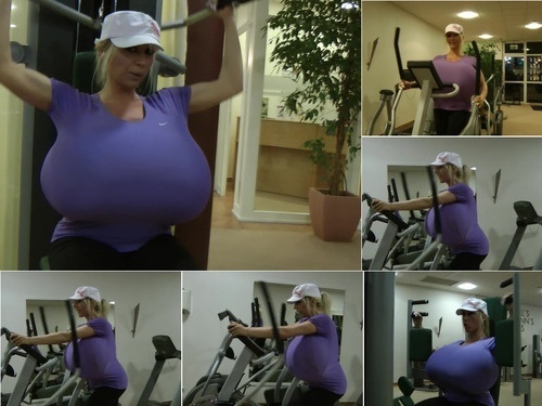 Scenes Beshine 2012-01-17 – In the gym with the worlds biggest boobs 1080P image