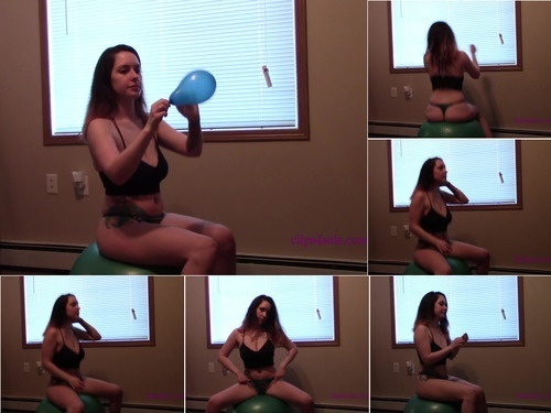 Breast Pumping Bouncing On A Yoga Ball image