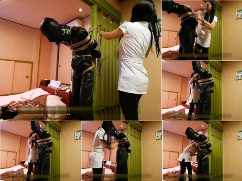 Hinako-B-Clinic.com - SITERIP Leather Suspension Hitachi Forced Orgasm image