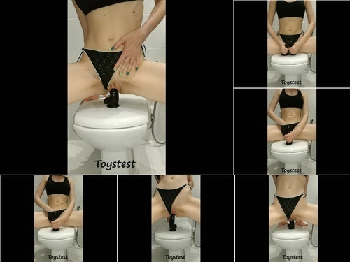 Freudtoy Sports Girl Rides BBC Deeply On The Toilet – 1080p image