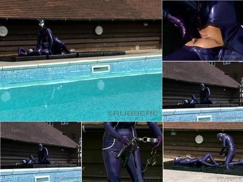 Fetish Uniforms RubberEva com 2012 Purple Rubber Pool Games Part 02 image