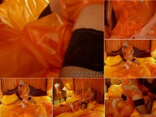 Fetish Uniforms RubberEva com 2008 Orange Plastic Overload BP Part 04 image