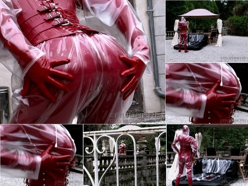 PVC Outfits RubberEva OUTDOOR RUBBER PLASTIC TUBEFUCK Part 1HD image