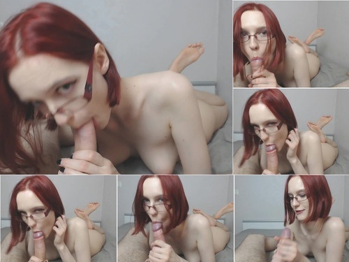 Valentine Nerdy-girl-in-glasses-sucks-cock image