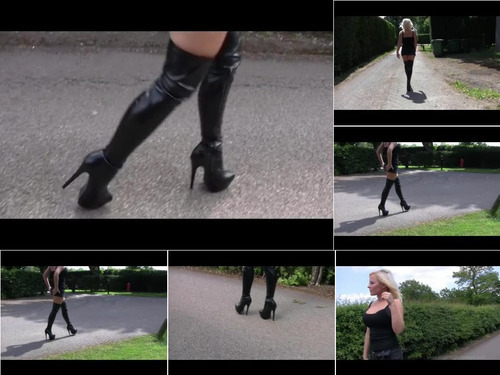 Thigh Highs ThighHighHoneys com Terrie Hawkes – High Hedge High Boots Video image