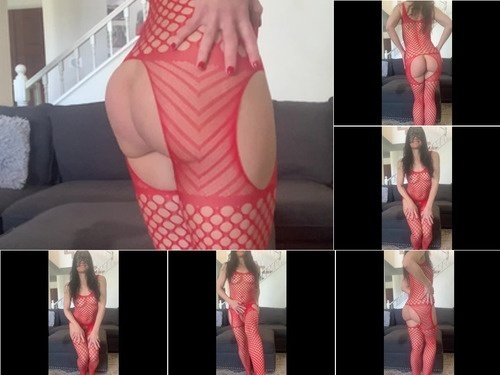Nikki Luvs BBC Sexy Tease in Red Body Stocking image