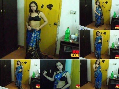 MysexyCouple.com - SITERIP MysexyCouple sonia bhabhi in blue sari stripping naked image