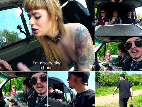 Bus BumsBus Slutty Tattooed German Delivery Girl Kylie Kay Gets Pounded In The Bus image