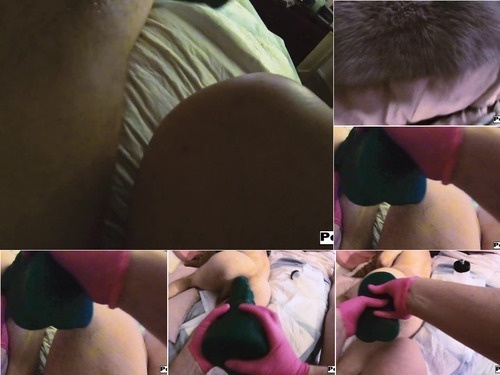 Object Insertion PegHim Home Movies Siouxsie Q uses the Mr Hankeys XL Seahorse toy to open him up image