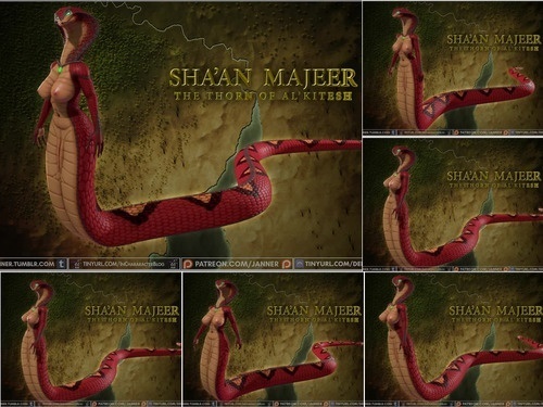 Animation Janner Shaan Slither Cycle V2 Side Nude 800p image