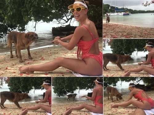 Cherie DeVille Cherie DeVille Playing Fetch in  Jamaica image