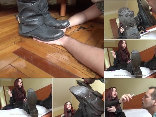 Dirty Feet Alyson Dirty Boots Licking image