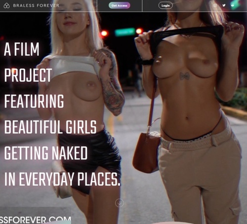 Public Nudity Rocky – Braless Walking Tour of NYC image