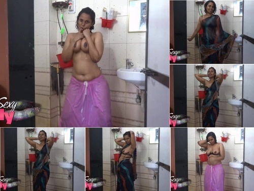 Tamil 2015 06 07 Stripping Sari In Shower image