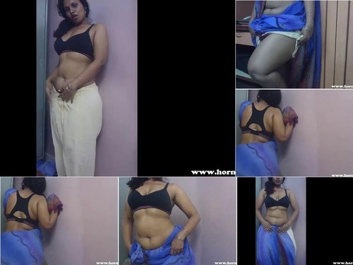 Tamil 2016 02 06 In Hot Blue Sari image