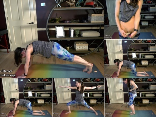 Transgirl Yoga Stuffed With Vibrators image