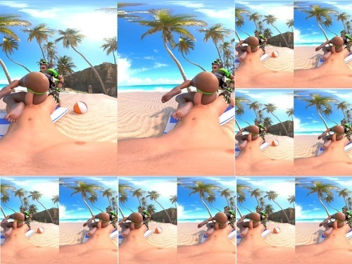 anime HentaiVR sombra beach 1k 180 lr image
