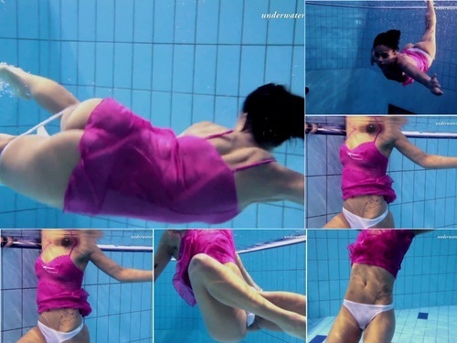 naked Zlata Oduvanchik underwater swimming babe image