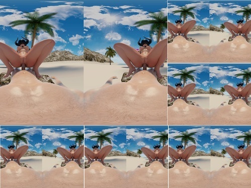 Demoness HentaiVR eliza beach fun 180 LR image