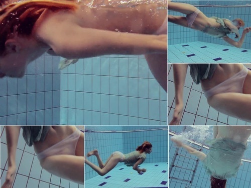 Underwater Tiny ass in a dress called Nastya image