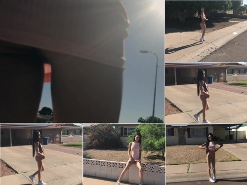 ManyVids KimberveilsAZ First Outdoor Nude Walk Down Street image