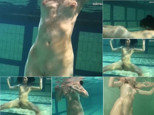 Underwater Tiniest sexiest horniest babes swim and masturbate image