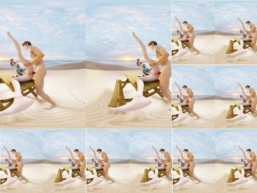 CGI HentaiVR dva beachfun 3rd 180 lr image
