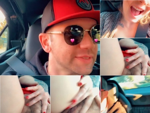 BTS 2020-02-15 Hand feeding him my pussy cream while he s driving image