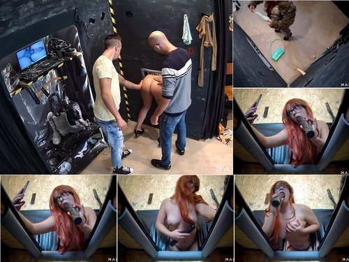 Extreme E07P1 2 guys play with cute redhead image