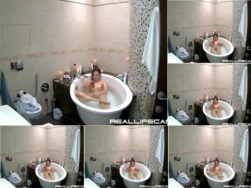  076 Kristy Masturbation In Bathroom   Tub Reallifecam image