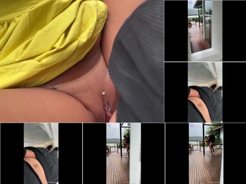 Swingers Shameless and slutty young wife getting fucked on the porch image