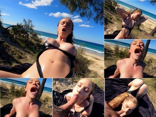 Teen Secret Crush gets railed on a public beach image